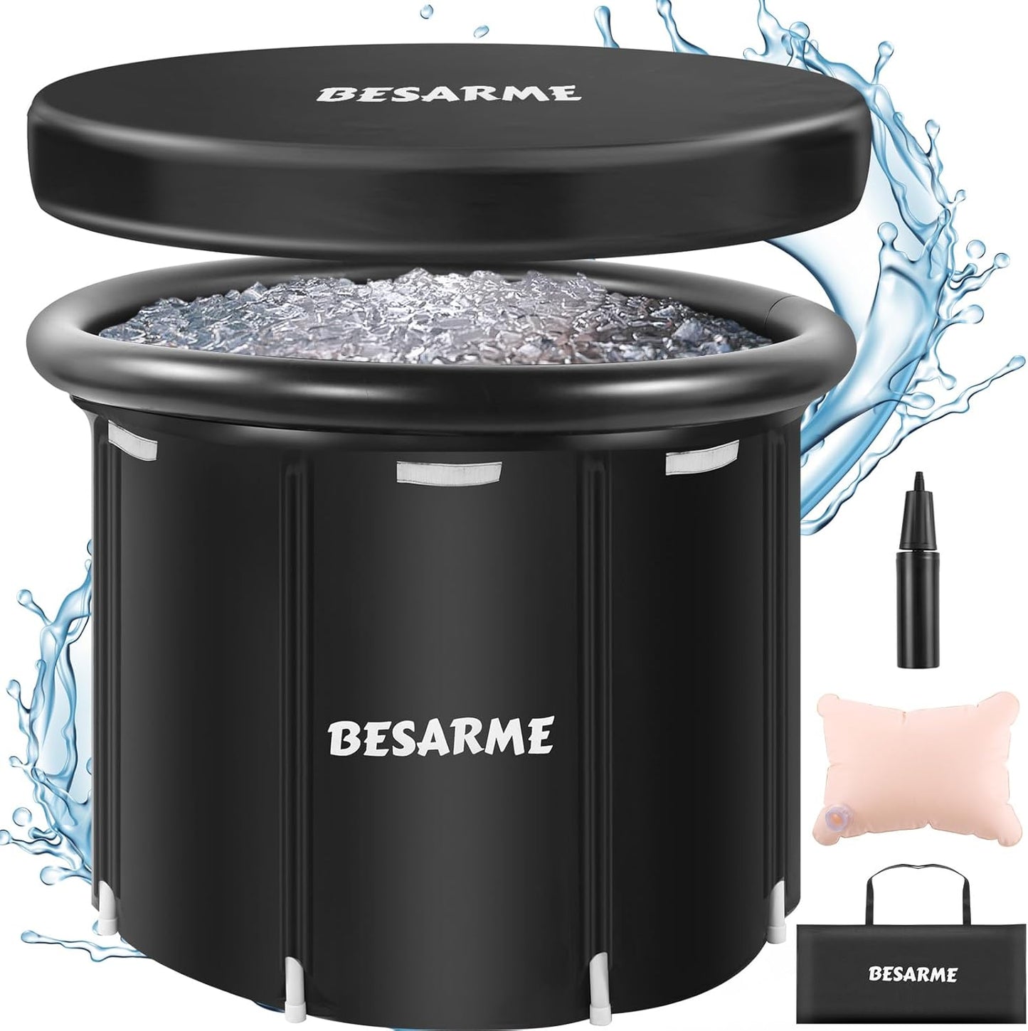 Ice Bath Besarme Bain de glace ❄️ gonflable pour sportifs – Récupération rapide et naturelle !❄️